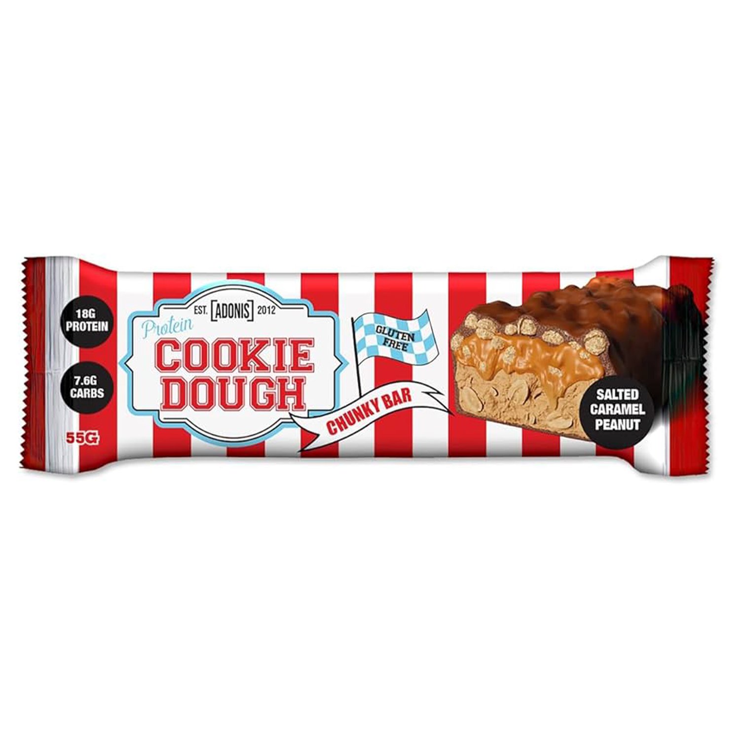 Adonis Protein Bar Caramel Peanut 60g