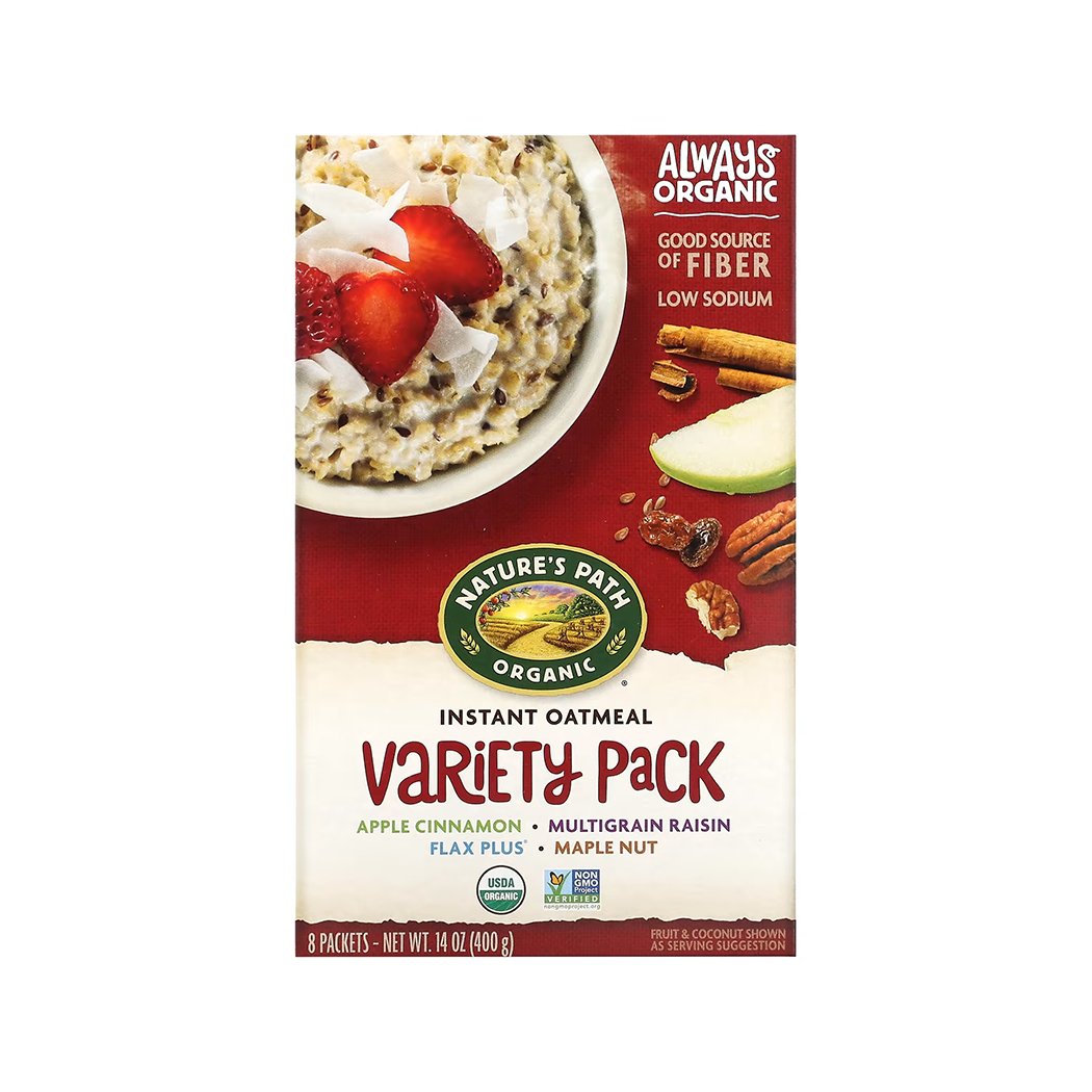 Natures Path oatmeal 8p variety pack 400g