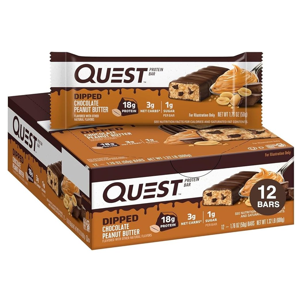 Quest protein bar DIPPED chocolate PB