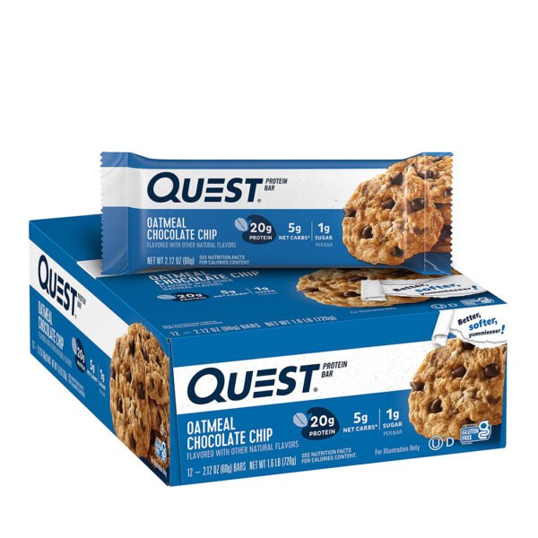 Quest protein bar oatmeal chocolate chip