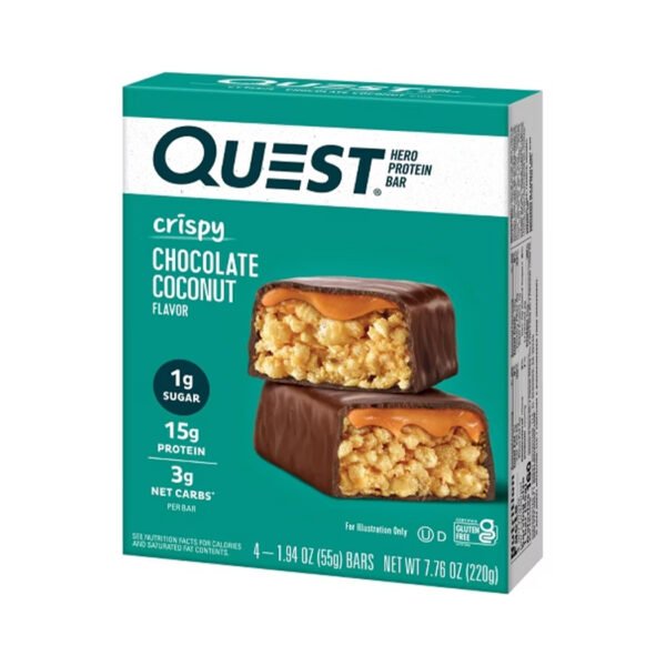 Quest protein bar crispy choco coconut